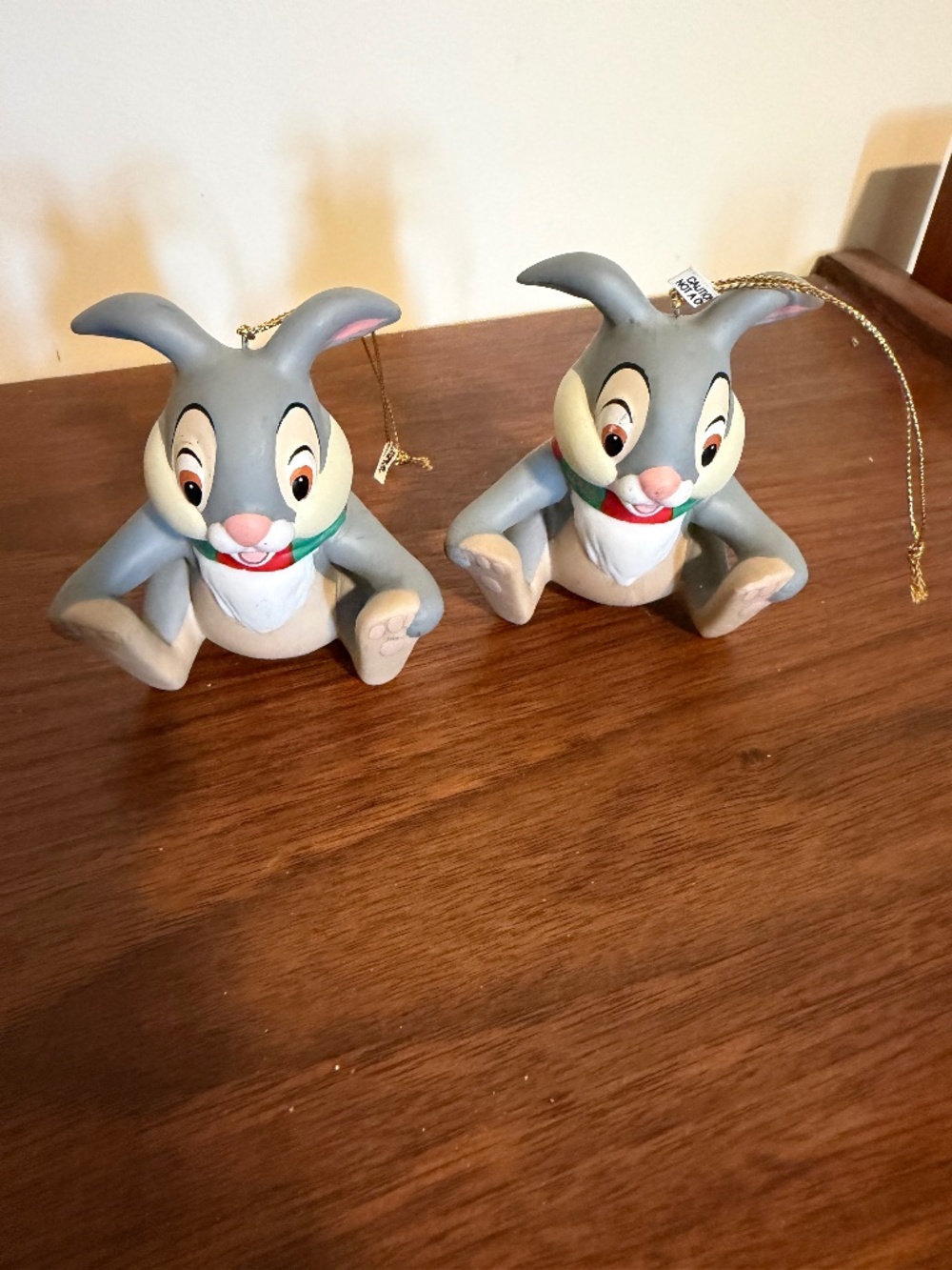 Thumper Ornament 2002 Bambi Christmas Vintage lot of two